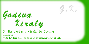 godiva kiraly business card